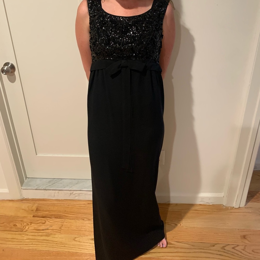 Beaded Vintage Gown with Front Bow - Dress purchased in New York City